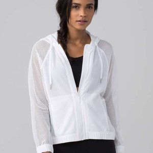 Lululemon White Mesh Jacket